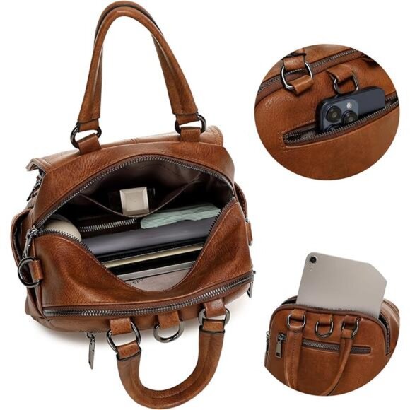 Small Backpack Purse for Women Fashion Daily Use Purses Back Pack Travel - Picture 5 of 7